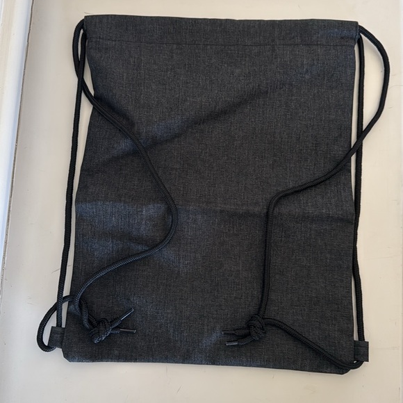 Drawstring Backpack - Charcoal Gray - Picture 2 of 2